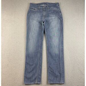 Levis 514 Jeans Mens 34x34 Blue Straight Fit Slim Leg Classic Cotton Blend Faded